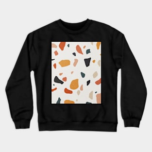 Terrazzo, Abstract print, Retro, Mid century art Crewneck Sweatshirt